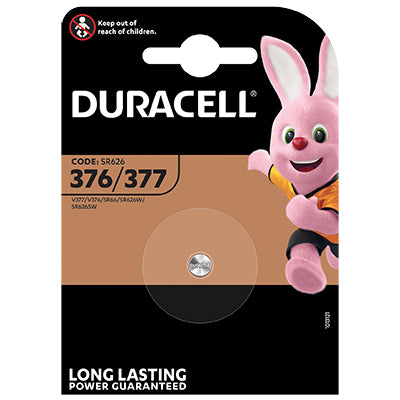 PILA SPECIALISTICA 377 DURACELL - OSSIDO ARGENTO VOLT 1,5- 10 pezzi