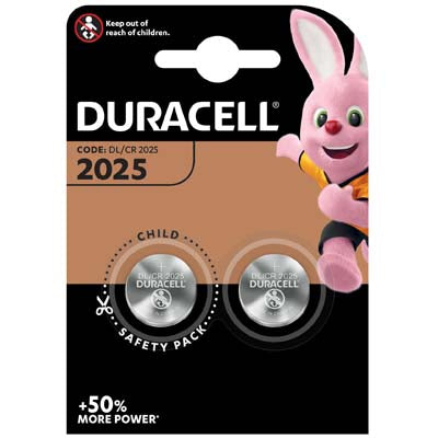 PILA SPECIALISTICA 2025 DURACELL - LITIO VOLT 3,0 CF=2PZ- 10 confezioni
