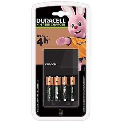 CARICATORE PILA RICARICABILE CEF14 DURACELL - + 2XSTILO AA + 2XMINI STILO AAA MIN 45=HR 4- 1 confezioni