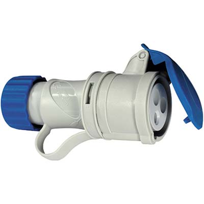 PRESA MOBILE INDUSTRIALE BLU FME - 2P+T 16A IP44- 2 pezzi