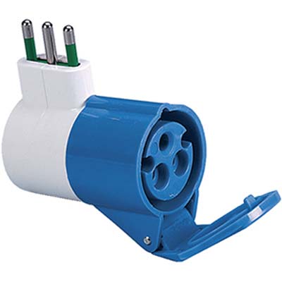 ADATTATORE 16APRESA BLU FME  2P+T 16A IP44