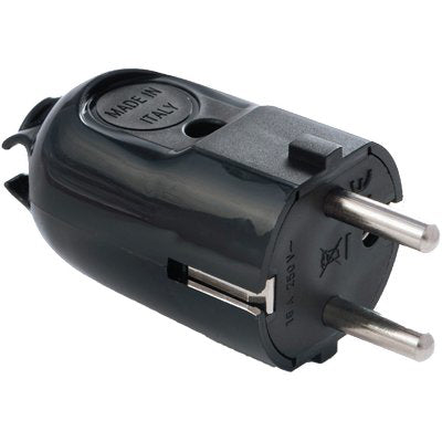 SPINA MOBILE SCHUKO FME - NERO 2P+T 16A- 5 pezzi