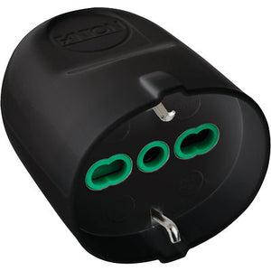 PRESA MOBILE SCHUKO FME - NERO 2P+T 16A BIPASSO- 5 pezzi
