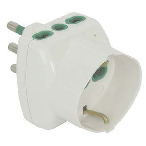 ADATTATORE TRIPLO 16A-16A+SCHUKO FME - BIANCO 2P+T- 2 pezzi