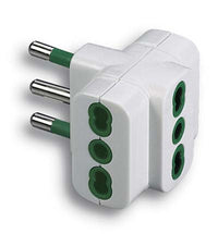 ADATTATORE TRIPLO 16A-16A FME - BIANCO 2P+T- 5 pezzi