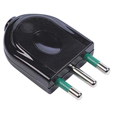 SPINA MOBILE GARANTI - NERO 2P+T 16A- 10 pezzi