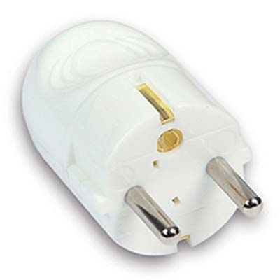 SPINA MOBILE SCHUKO GARANTI - BIANCO 2P+T 16A- 10 pezzi