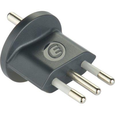 ADATTATORE SCHUKO FISSO ELECTRALINE - GRIGIO 2P+T 10A- 2 pezzi