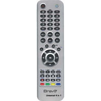 TELECOMANDO UNIVERSALE 4 IN 1 BRAVO  TV + DTT + DVD + SKY MEMORIA BANCHI 4