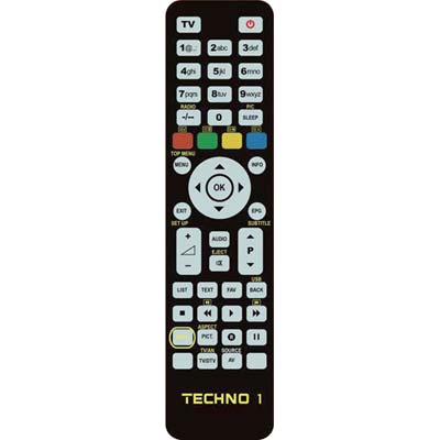 TELECOMANDO PROGRAMMABILE TECHNO 1 BRAVO  TV + VCR + DVD + DTT BANCO 1