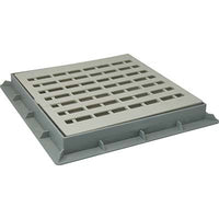 CHIUSINO GRIGLIATO X POZZETTO DERIVAZIONE - PLASTICA CM 20X20 + TELAIO- 4 pezzi