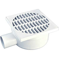 CHIUSINO SIFONATO LATERALE - PLASTICA CM 15,0X15,0 H.CM 7 MM 50- 2 pezzi