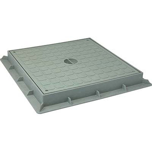 CHIUSINO DI DERIVAZIONE  PLASTICA CM 40X40 + TELAIO