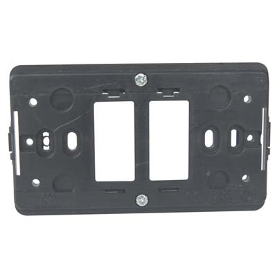 SUPPORTO FRUTTI VENUS MARLANVIL - PC NERO POSTI 2- 25 pezzi