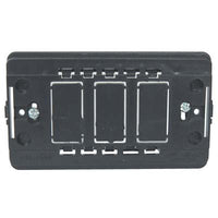 SUPPORTO FRUTTI VENUS MARLANVIL - PC NERO POSTI 3- 25 pezzi