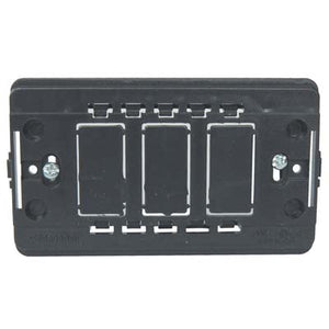 SUPPORTO FRUTTI VENUS MARLANVIL - PC NERO POSTI 3- 25 pezzi