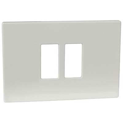 PLACCA COPRIFRUTTI VENUS MARLANVIL - RESINA AVORIO POSTI 2 RAVVICINATI  MM 115X80- 10 pezzi