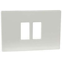 PLACCA COPRIFRUTTI VENUS MARLANVIL - RESINA AVORIO POSTI 2 RAVVICINATI  MM 115X80- 10 pezzi