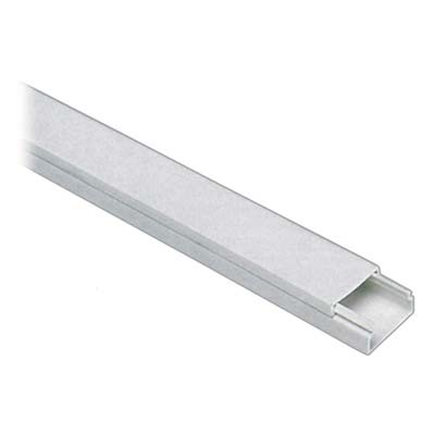 MINI CANALINA ADESIVA PASSAGGIO CAVI - PVC BIANCO MM 10X10 MT 2- 10 pezzi