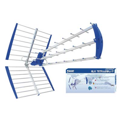 ANTENNA DIGITALE TERRESTRE BANDA UHF GALAXY  ALLUMINIO GUADAGNO DB 16/18  28 ELEMENTI