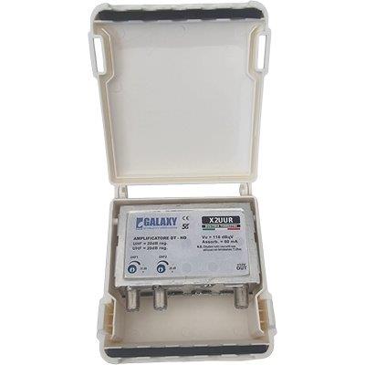 AMPLIFICATORE TV ESTERNO DIGITALE TERRESTRE 5G  INGRESSO 2 USCITA 1 GUADAGNO 10/20 DB