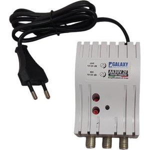 AMPLIFICATORE TV AUTOALIMENTATO 5G  INGRESSO 1 USCITE 2 CONNESSIONE F