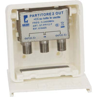 PARTITORE TV SAT ESTERNO  INGRESSO 1 USCITE 2+CC