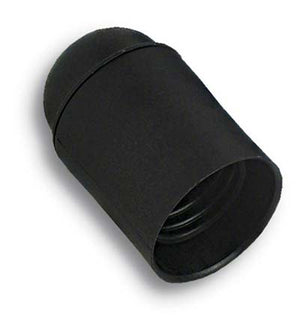 PORTALAMPADA CAMICIA LISCIA - RESINA NERO E14 M10X1- 25 pezzi