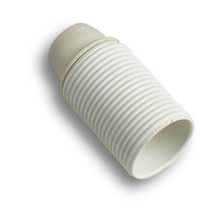 PORTALAMPADA CAMICIA FILETTATA - BAKELITE BIANCO E27 M10X1- 25 pezzi