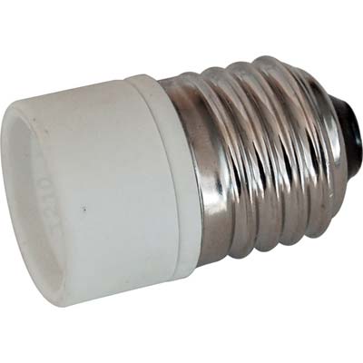 ADATTATORE LAMPADA E27-GU10 - PORCELLANA- 5 pezzi