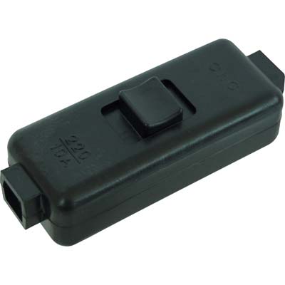 INTERRUTTORE BIPOLARE - NERO- 10 pezzi