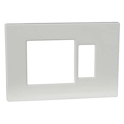 PLACCA COPRIFRUTTI VENUS MARLANVIL - RESINA AVORIO POSTI 1 + SCHUKO MM 115X80- 20 pezzi