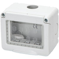 INVOLUCRO A PARETE + PORTELLA IP55 - POSTI 3 MM 101X83 H.MM 65 X ABM- 6 pezzi