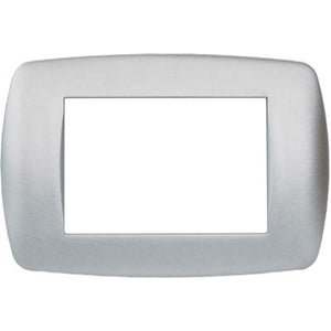 PLACCA COPRIFRUTTI MILLENIUM MARLANVIL - ALLUMINIO SATINATO  POSTI 3 MM 122X83- 15 pezzi