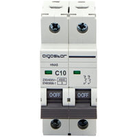 INTERRUTTORE MAGNETOTERMICO 2 POSTI AIGOSTAR - 2P VOLT 230 A 10 KA 4,5 BIPOLARE- 2 pezzi