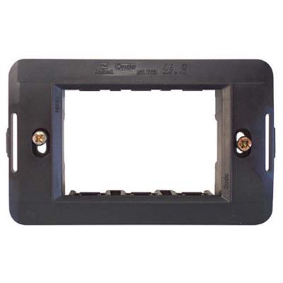 SUPPORTO FRUTTI ONDA MARLANVIL - PC NERO POSTI 3- 25 pezzi