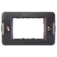 SUPPORTO FRUTTI ONDA MARLANVIL - PC NERO POSTI 3- 25 pezzi