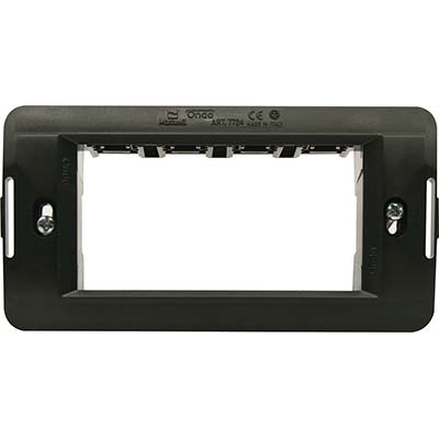 SUPPORTO FRUTTI ONDA MARLANVIL - PC NERO POSTI 4- 10 pezzi