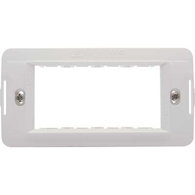 SUPPORTO FRUTTI AQUA MARLANVIL - PC BIANCO POSTI 4- 10 pezzi