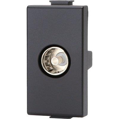 PRESA TV PASSANTE ABM - NERO MM 9,5- 8 pezzi