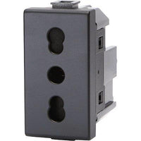 PRESA ABM - NERO VOLT 250 A 10/16 2P+T- 8 pezzi