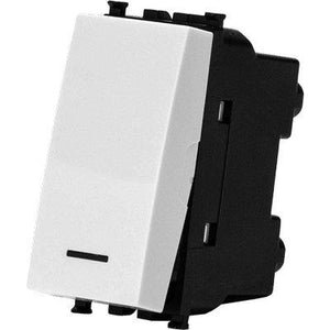 PULSANTE UNIPOLARE AVP - BIANCO VOLT 250 A 16- 8 pezzi