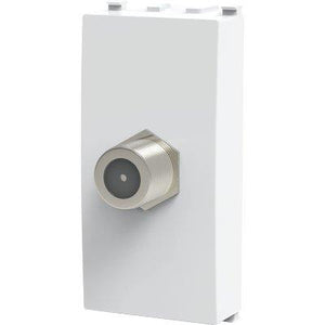 CONNETTORE F TV SAT DIRETTO AVP - BIANCO- 8 pezzi