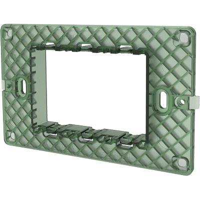 SUPPORTO FRUTTI AVP - PC NERO POSTI 3- 8 pezzi