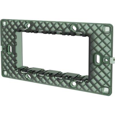 SUPPORTO FRUTTI AVP - PC NERO POSTI 4- 8 pezzi