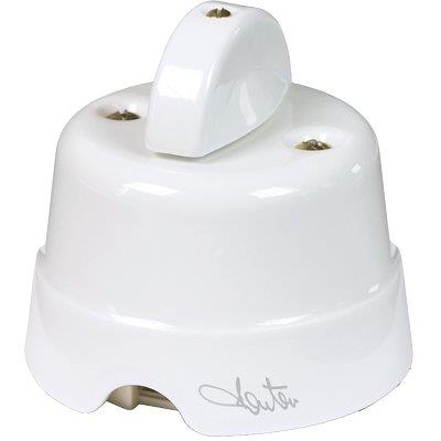 INTERRUTTORE DEVIATORE UNIPOLARE COUNTRY FME  CERAMICA BIANCO VOLT 250 A 10