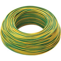 CAVO ELETTRICO UNIPOLARE FS17 - RAME/PVC GIALLO/VERDE n°XMMQ 1X25 CF=MT 100- 1 confezioni