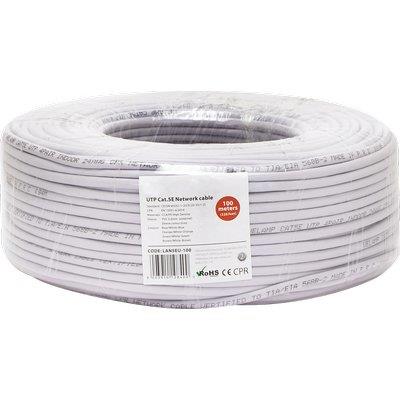 CAVO LAN UTP CAT.5E - RAME/PVC GRIGIO n°FILI 8 CF=MT 100- 1 confezioni