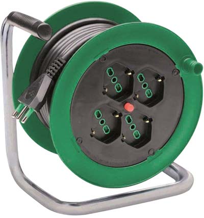 AVVOLGICAVO ONDINO FME  2P+T 16A BIPASSO SCHUKO X4 n°XMMQ 3X15 MT 15