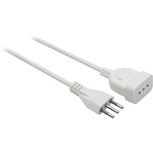 PROLUNGA LINEARE - BIANCO 2P+T 10A n°XMMQ 3X075 MT 3- 2 pezzi